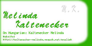 melinda kaltenecker business card